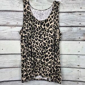 Torrid Super Soft Knits Leopard Tank Sleeveless Size 3x Plus Size